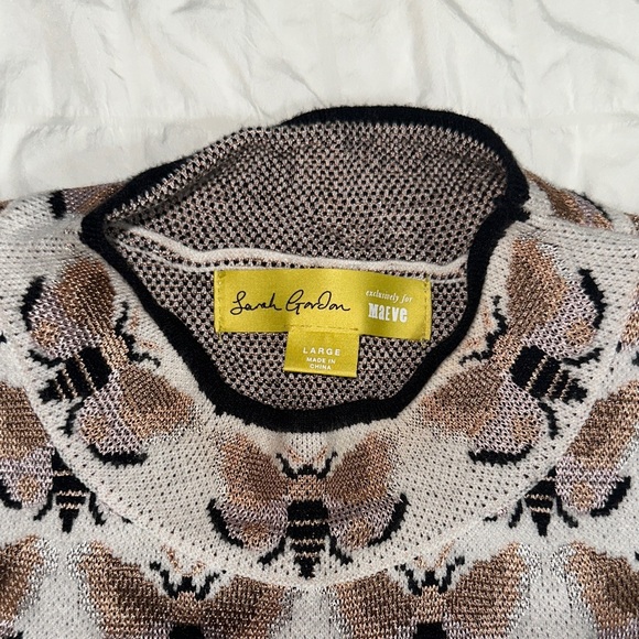 Maeve Black and Brown Bee Pattern Tank Top - Picture 2 of 5